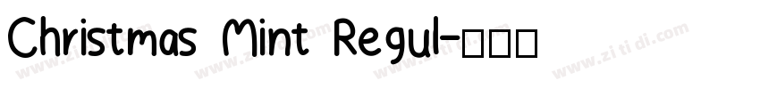 Christmas Mint Regul字体转换